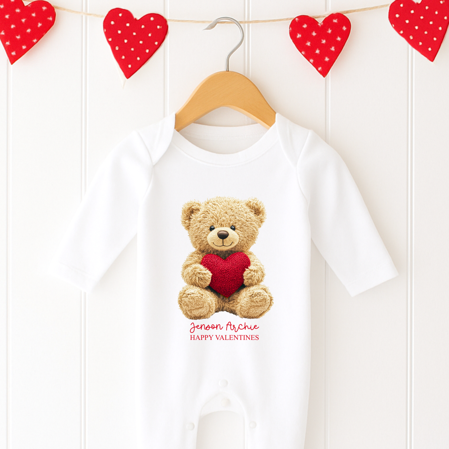 My First Valentines Baby Romper