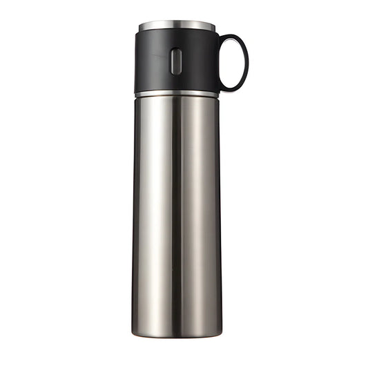 Double Walled flask WITH CUP - STEEL- 500ml